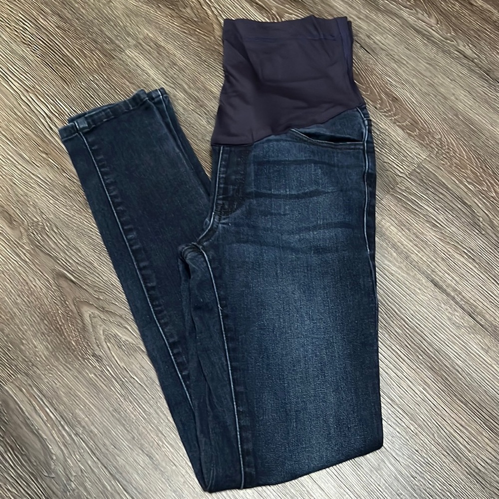 PinkBlush Navy Blue Skinny Maternity Jeans